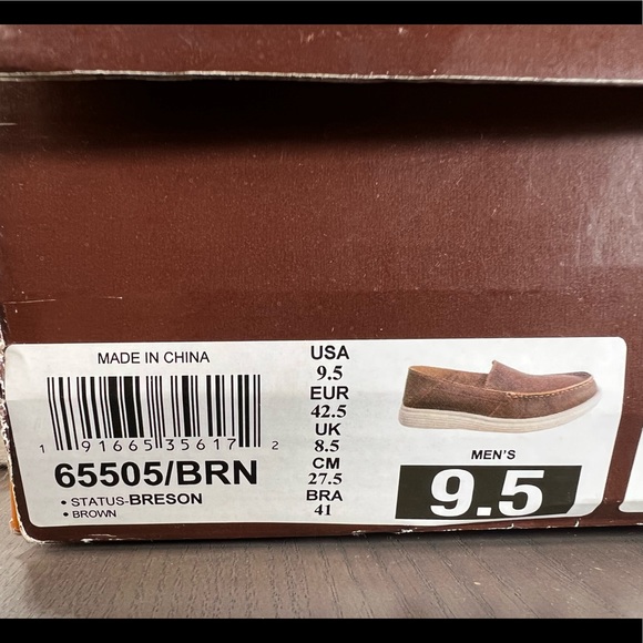 New Skechers STATUS-BRENSON Relaxed Fit Air-Cooled Memory Foam Brown Mens - Picture 12 of 14